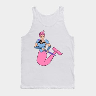 Warrior Bubblegum mermaid Tank Top